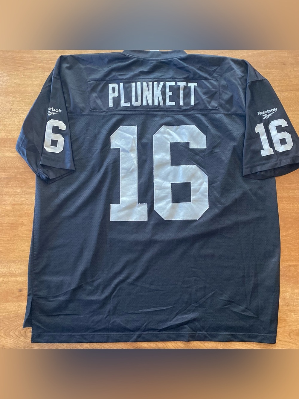 Raiders NFL Reebok Men’s Plunkett #16 Sewn Jersey Throwback Sz 3XL